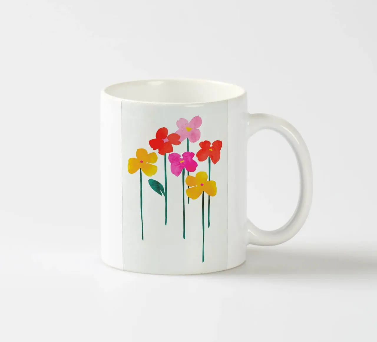 Little Flowers tazza in ceramica da Kubistika