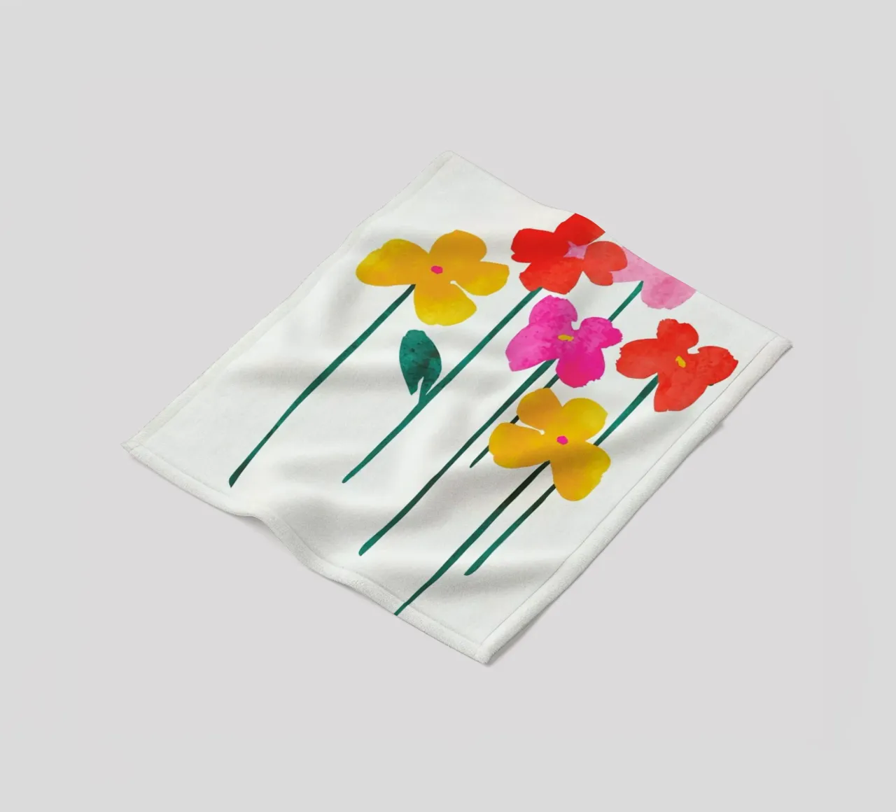 Little Flowers fleece blanket by Kubistika