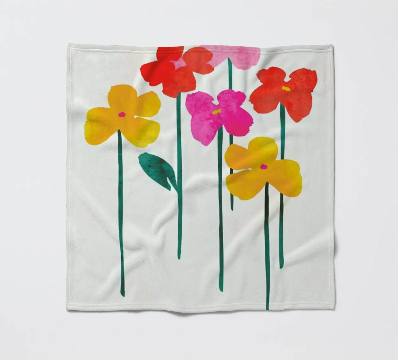 Little Flowers fleece blanket by Kubistika