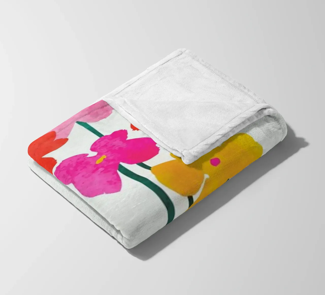 Little Flowers fleece blanket by Kubistika
