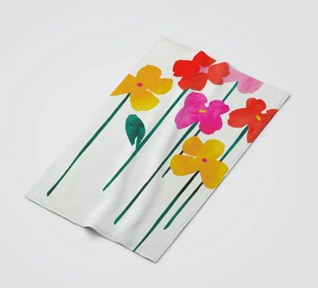 Little Flowers fleece blanket by Kubistika