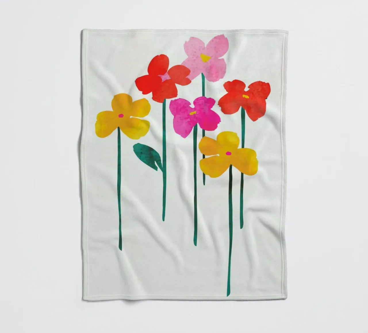 Little Flowers fleece blanket by Kubistika
