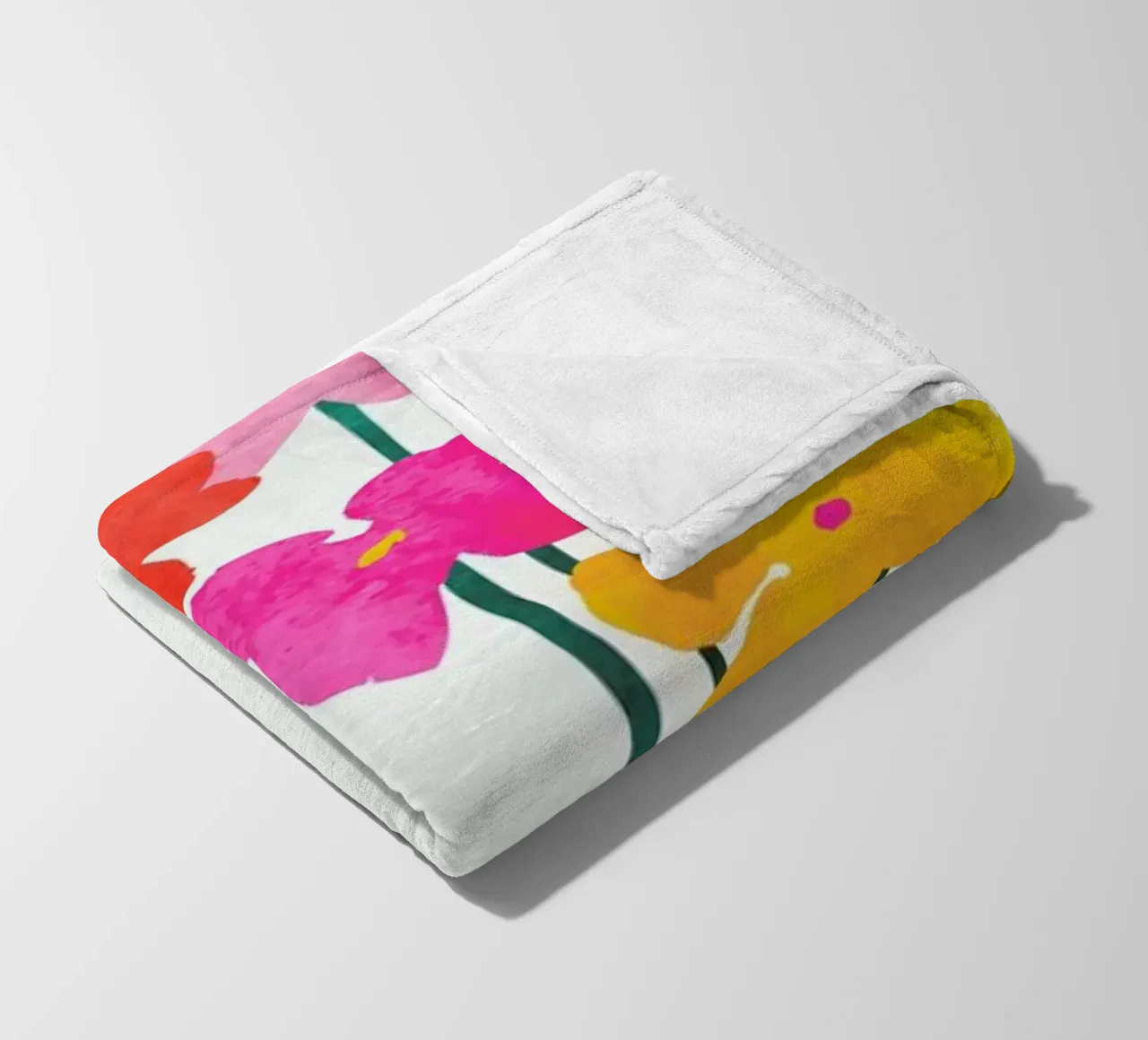 Little Flowers fleece blanket by Kubistika