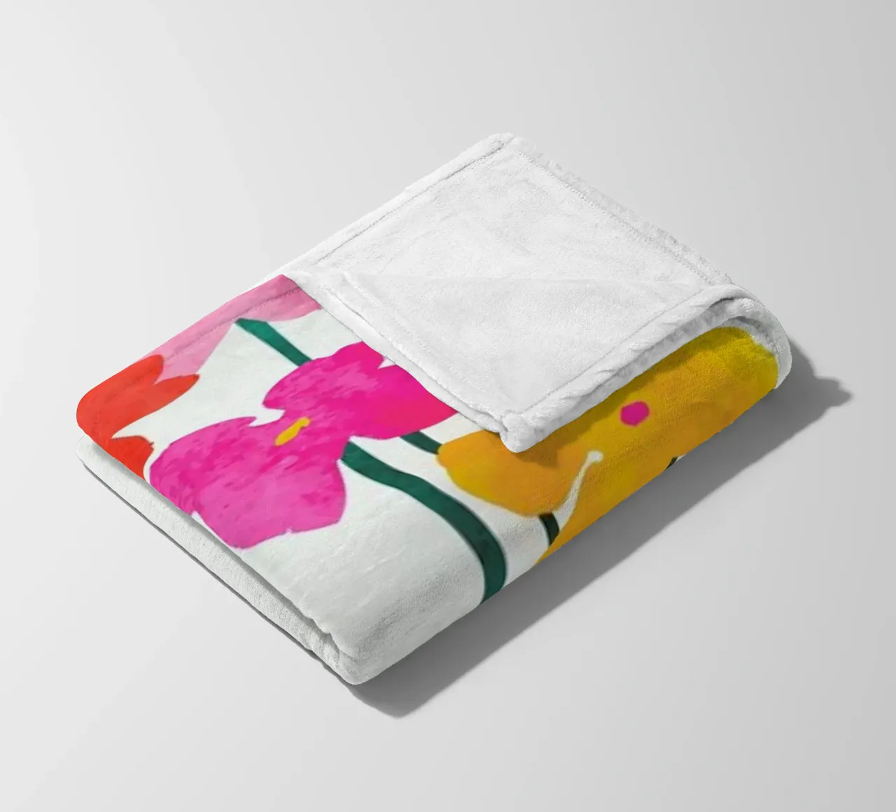 Little Flowers fleece blanket by Kubistika