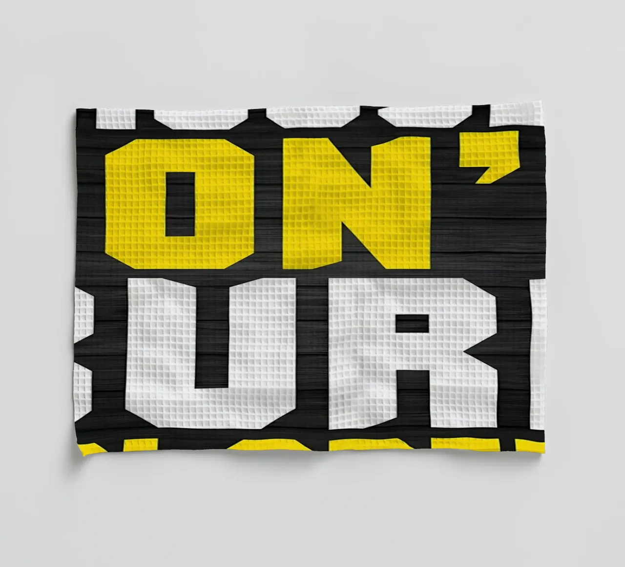 Wish vs Work For It tea towel by Aara