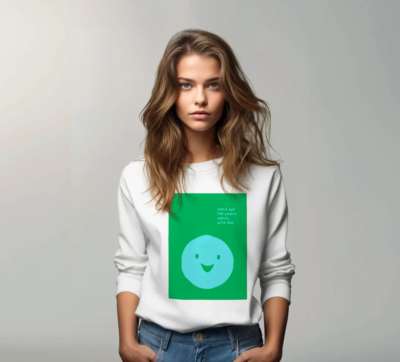 Smile and the world smiles with you felpa da Ohkimiko