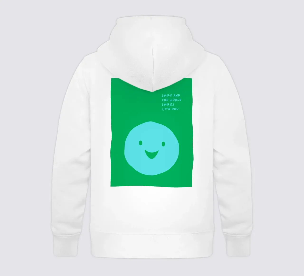 Smile and the world smiles with you felpa bambino con cappuccio da Ohkimiko