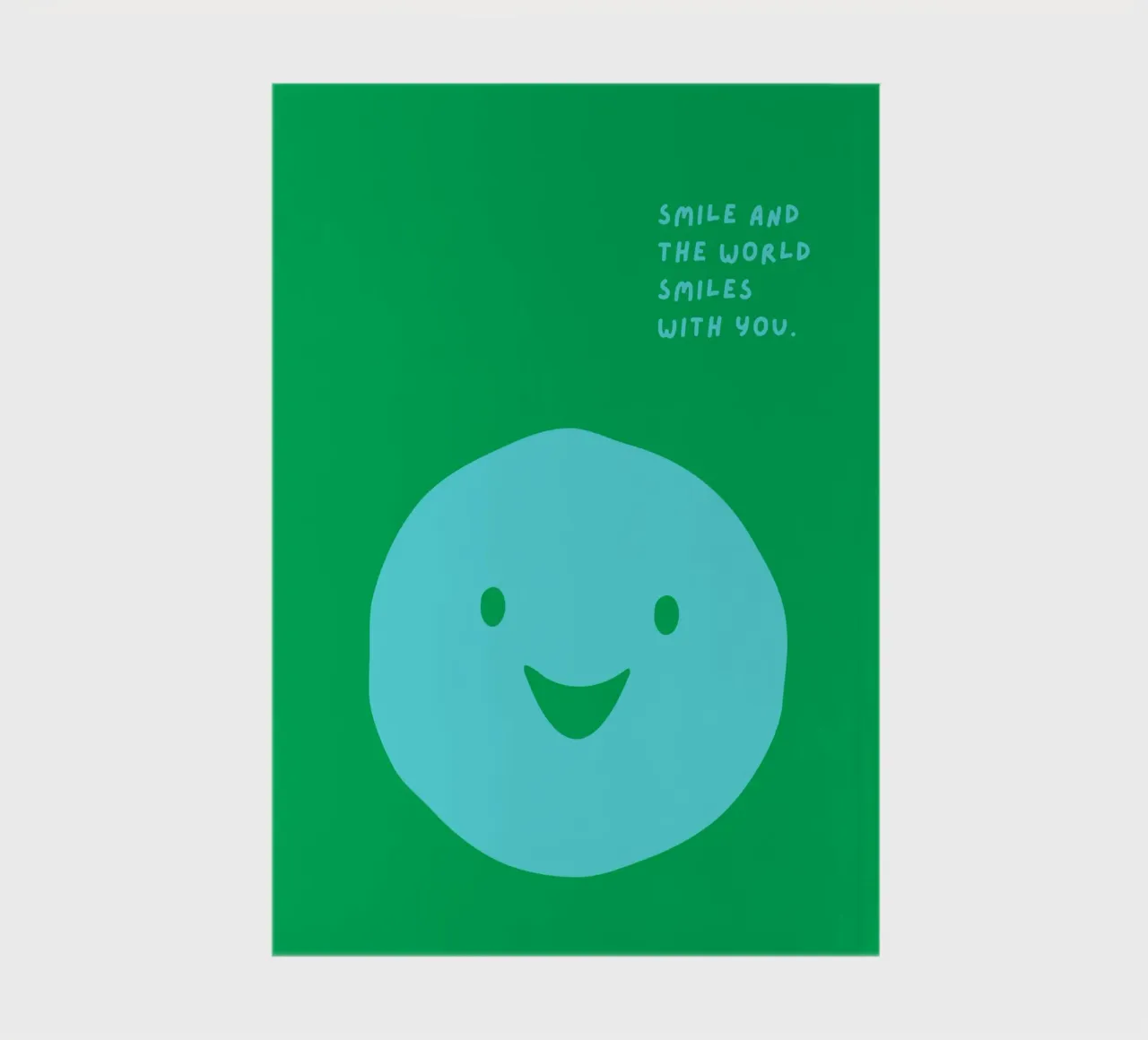 Smile and the world smiles with you notebook by Ohkimiko