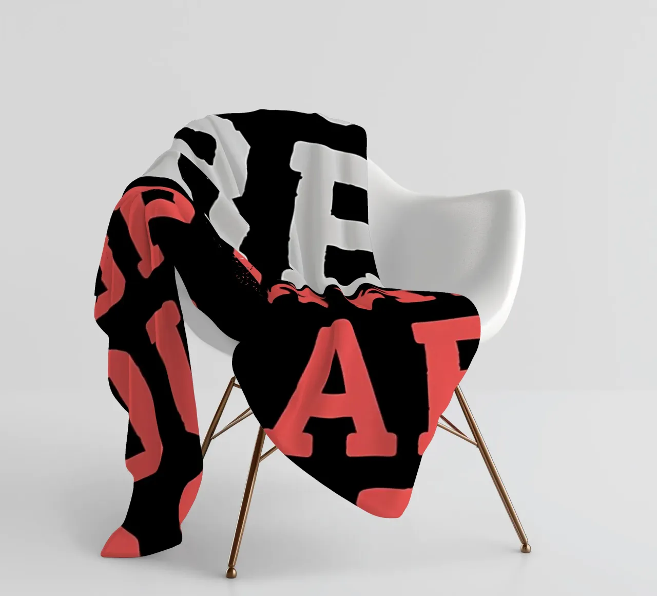 No Excuses Lets Go fleece blanket by Aara