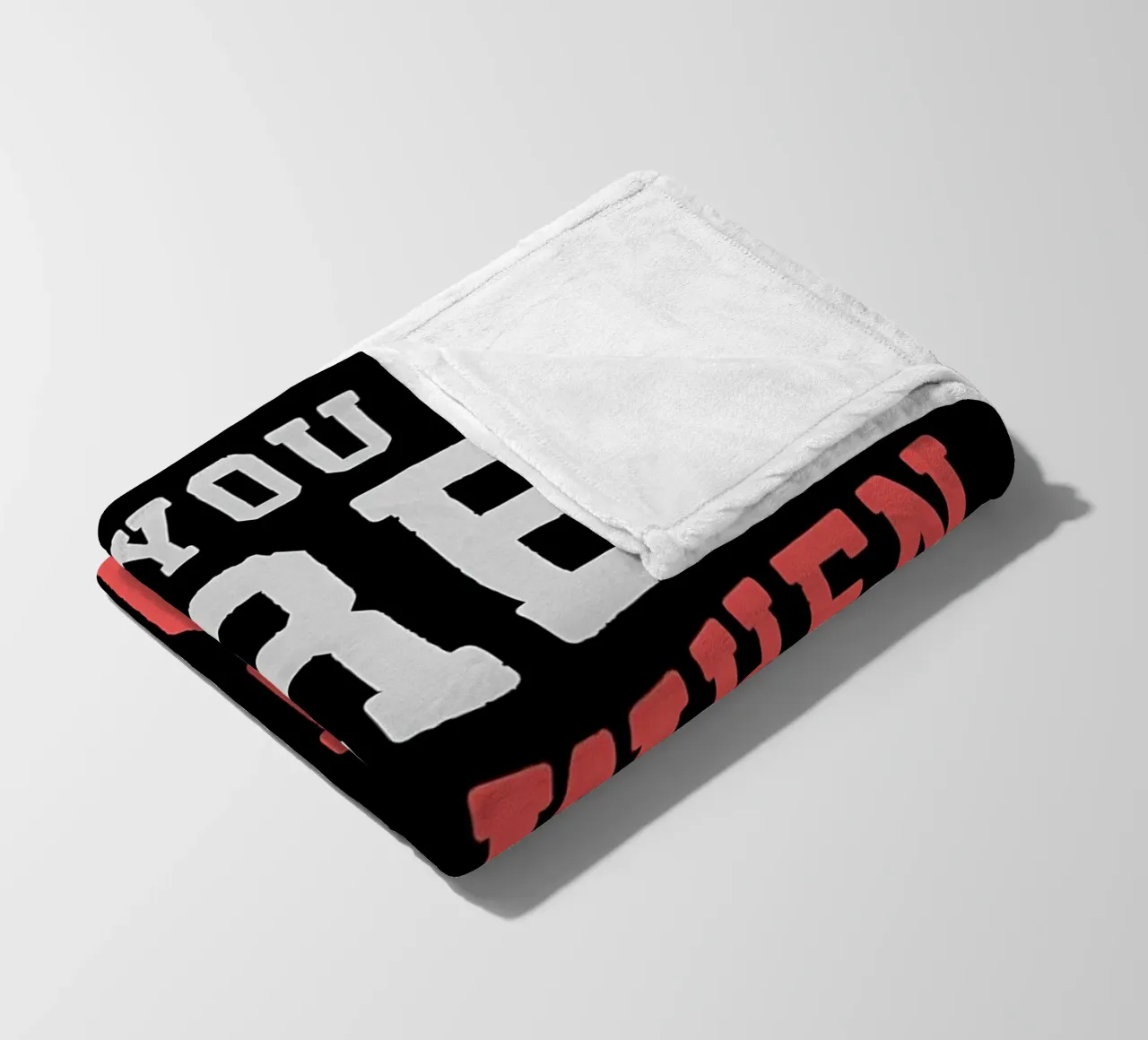 No Excuses Lets Go fleece blanket by Aara