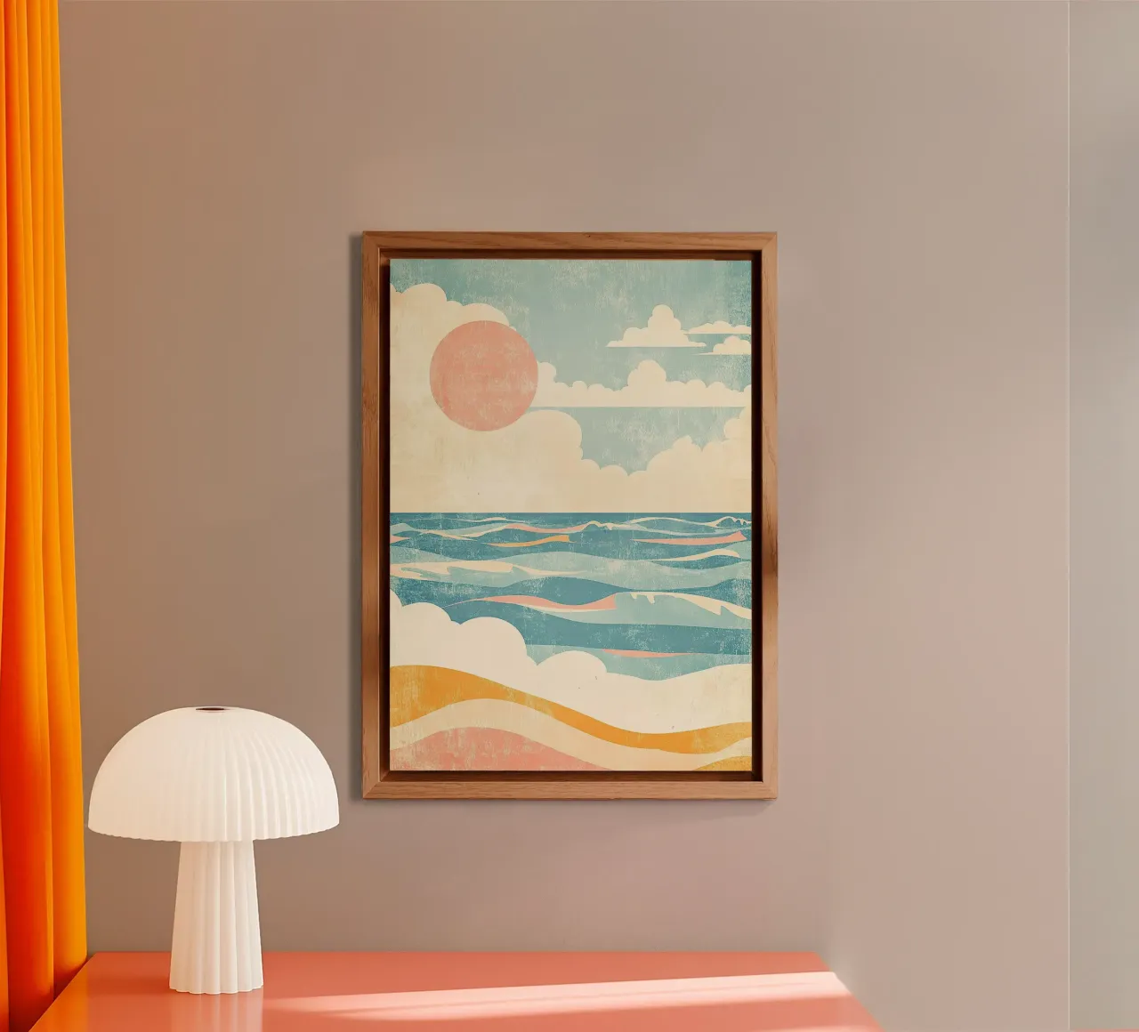 Sea Sun Beach Holiday Summer alu-dibond by Nikis Art Studio