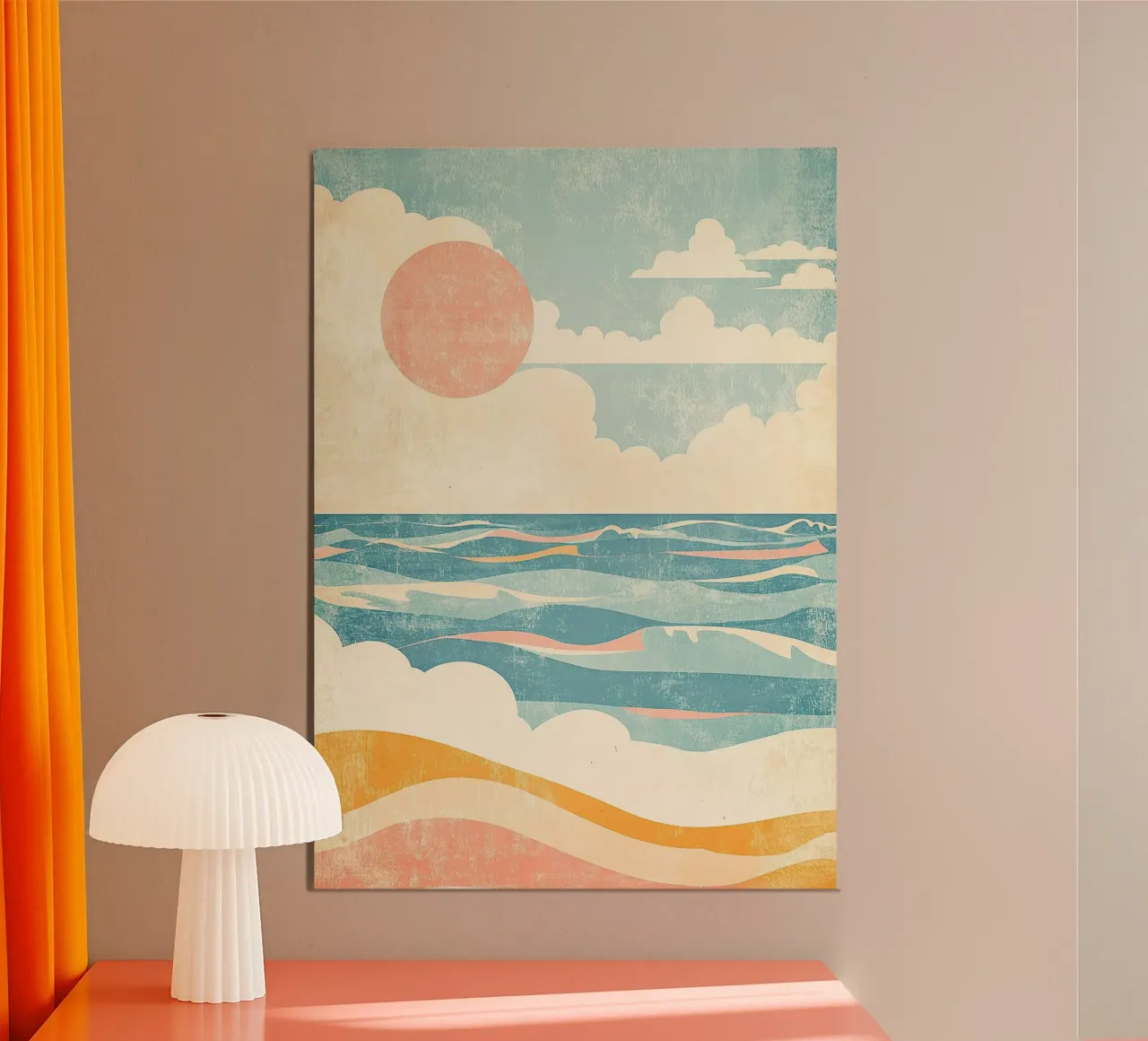 Sea Sun Beach Holiday Summer alu-dibond by Nikis Art Studio