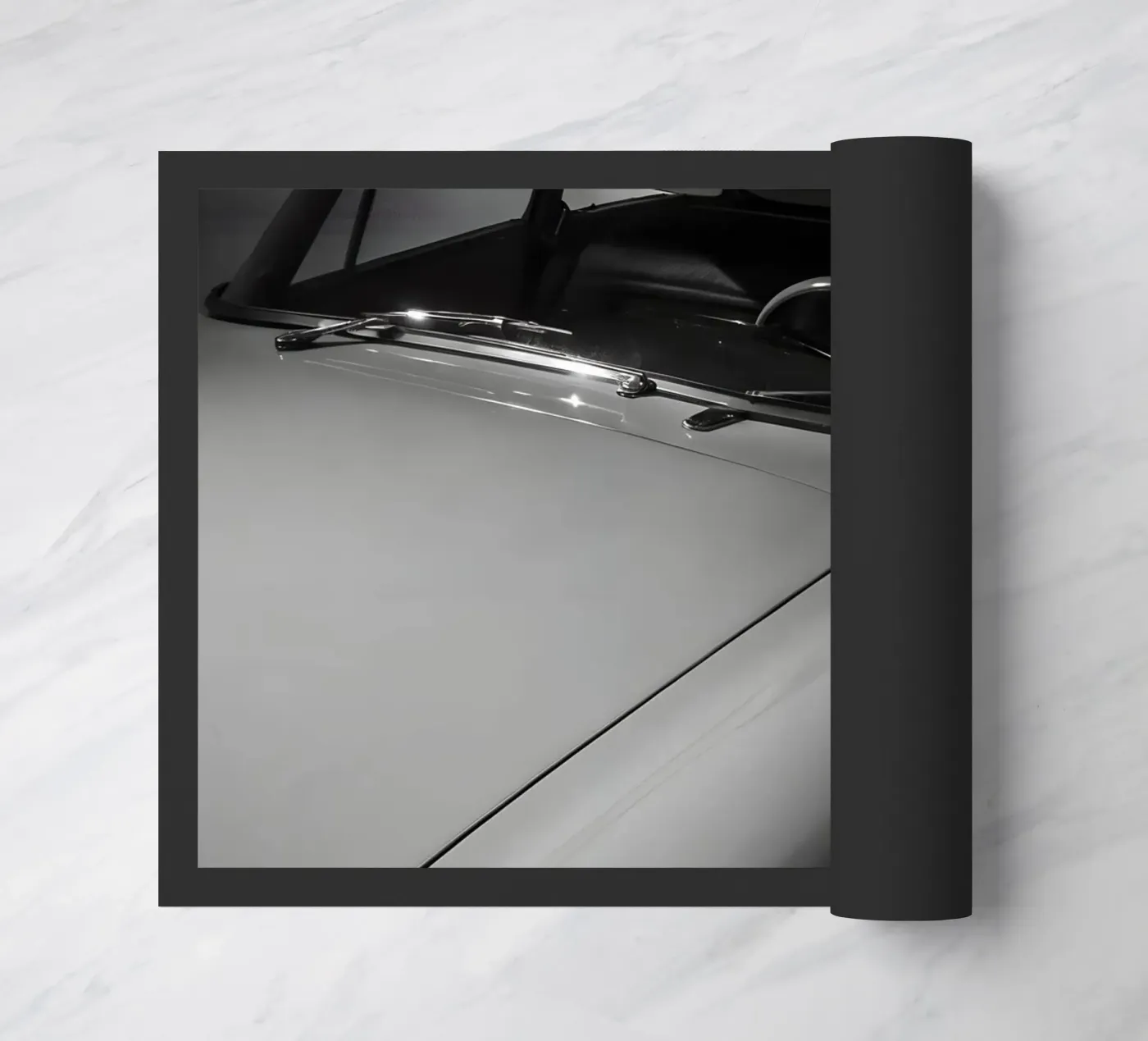 Monochrome Classic Cars Fußmatte von CAR EDITION