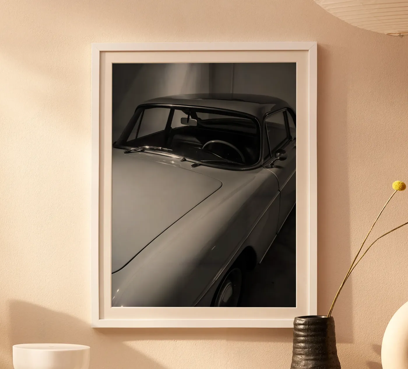 Monochrome Classic Cars Poster von CAR EDITION