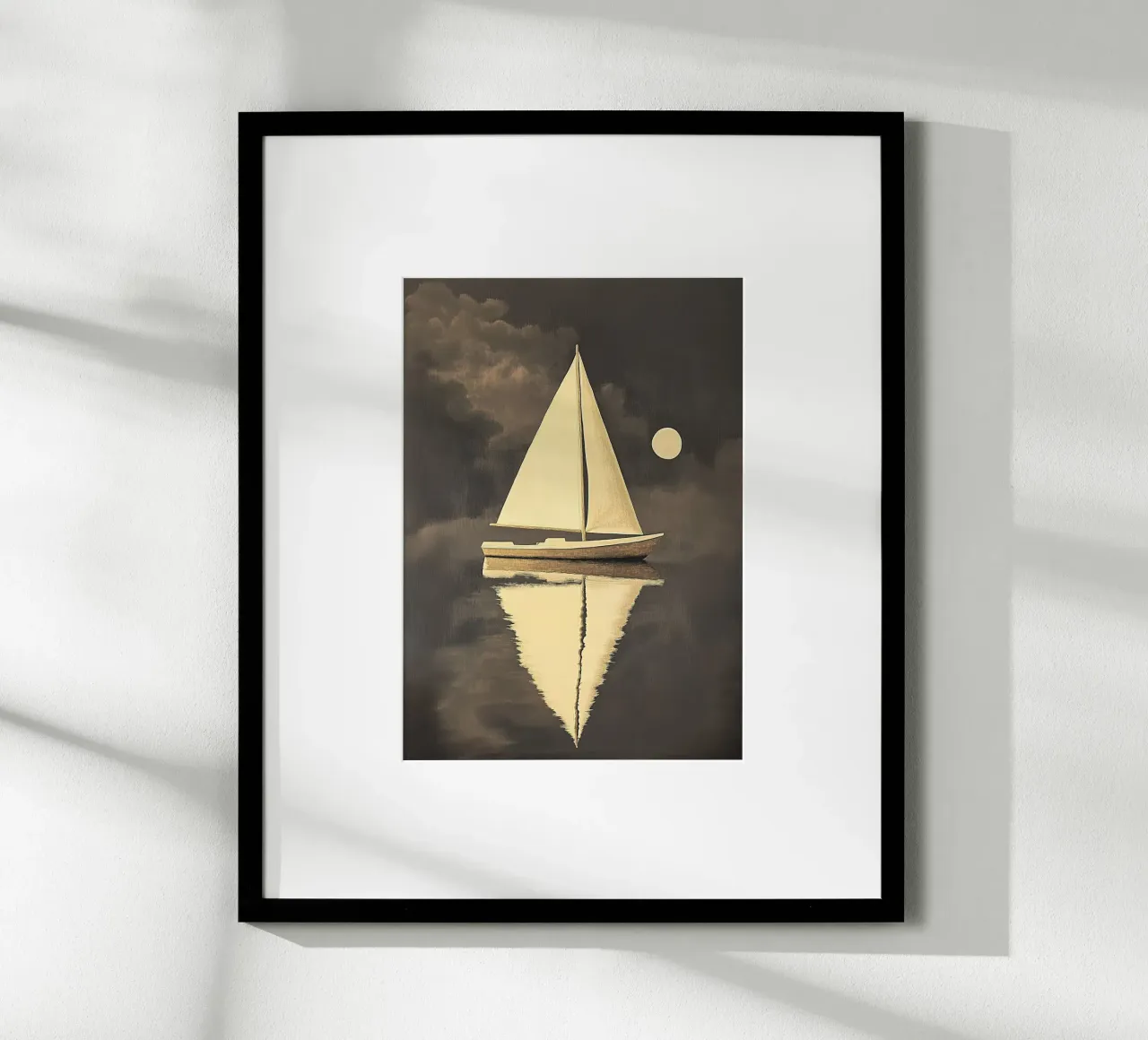 Barca a vela poster con telaio in plastica da Nikis Art Studio