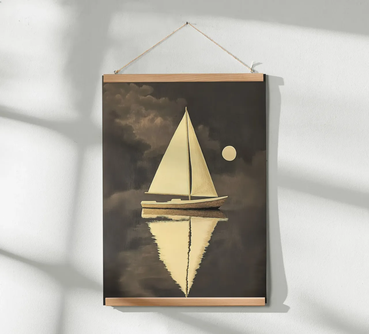 Barca a vela poster con telaio in plastica da Nikis Art Studio