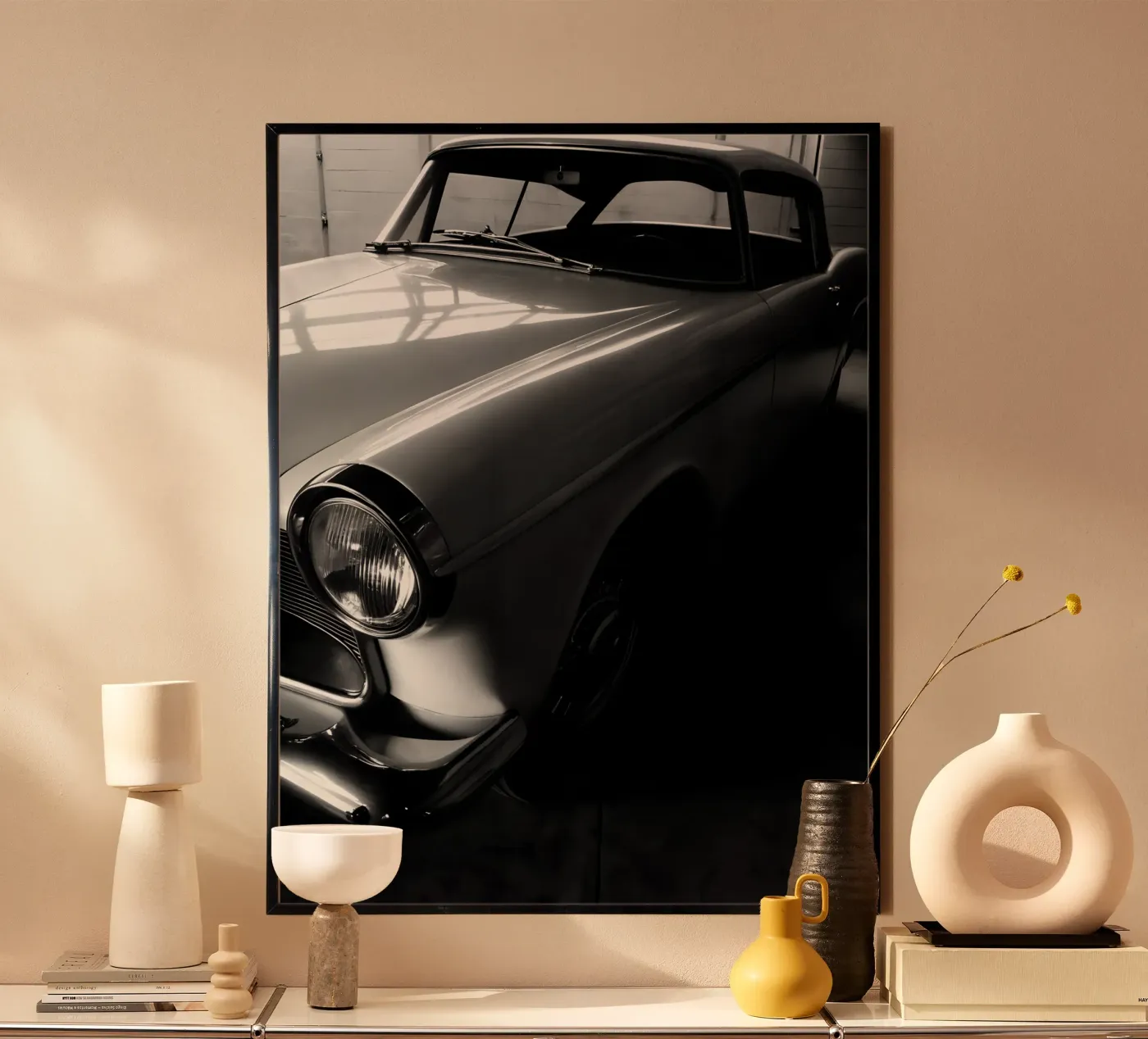 Monochrome Oldtimer Poster von CAR EDITION