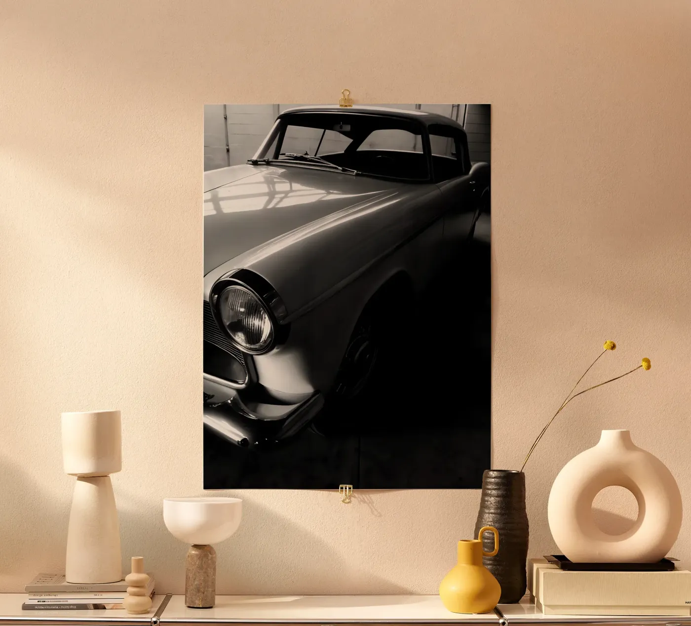 Monochrome Oldtimer Poster von CAR EDITION