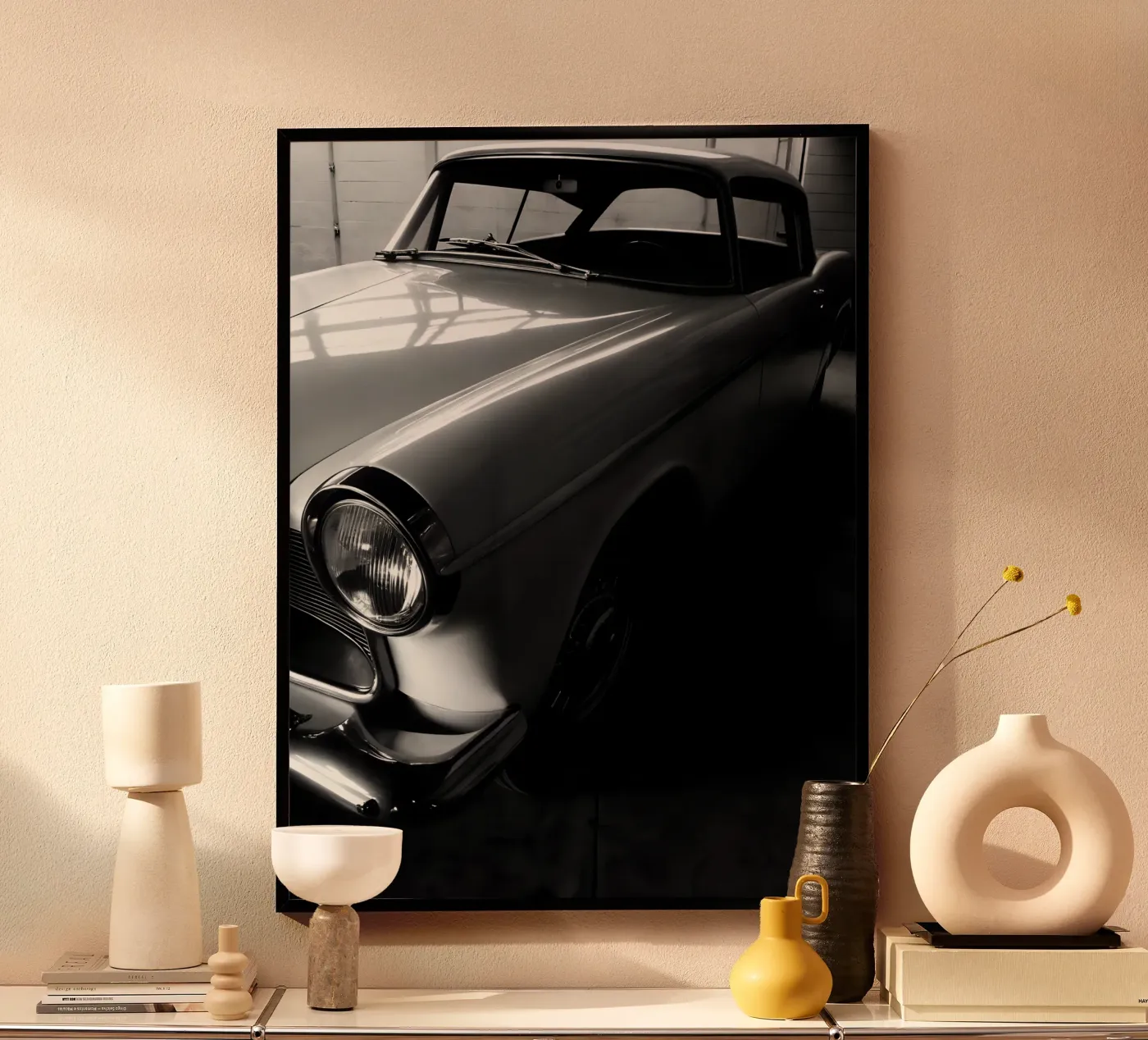 Monochrome Oldtimer Poster von CAR EDITION