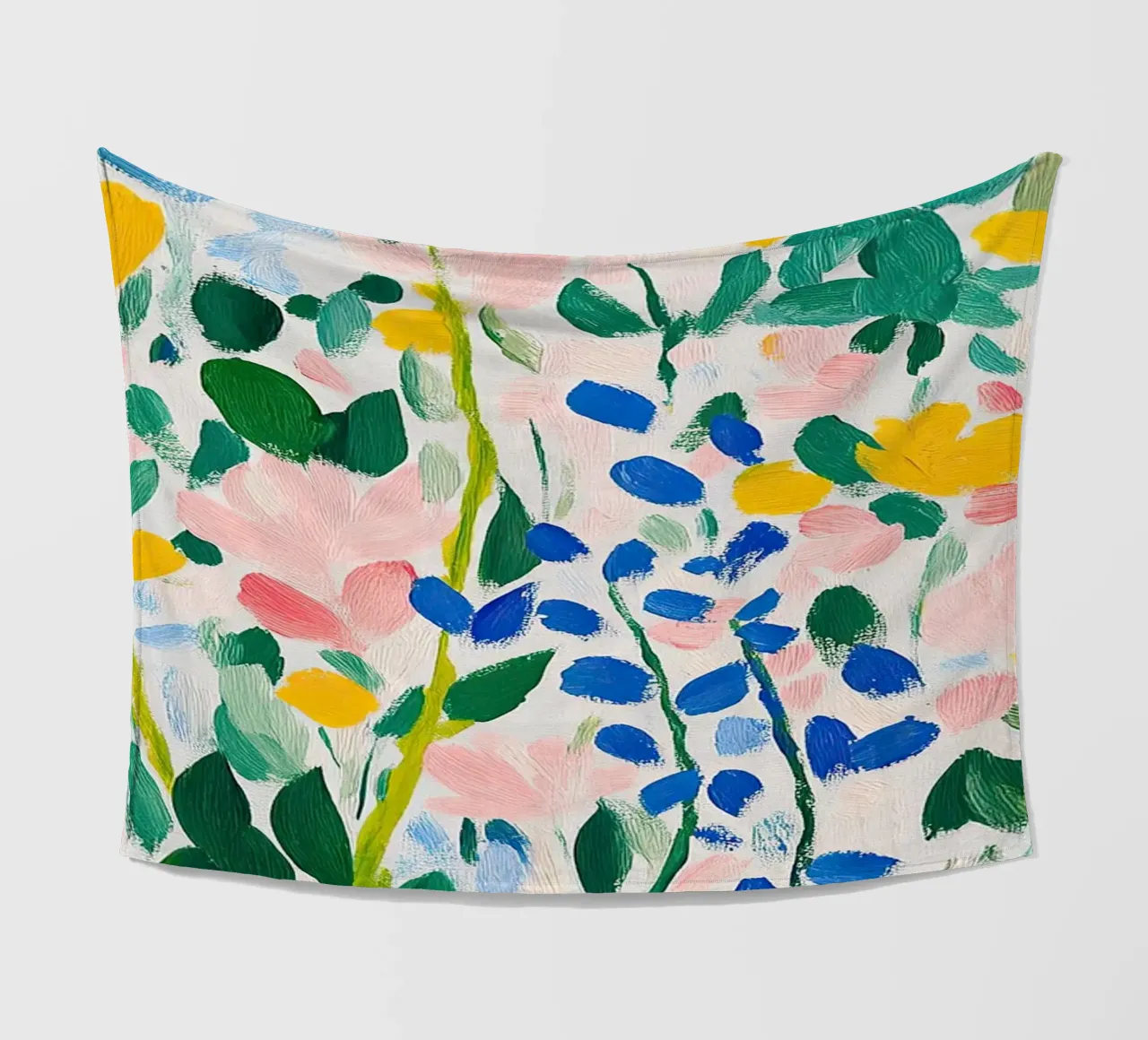 Un tripudio di colori in un mare di fiori coperta in pile da Nikis Art Studio