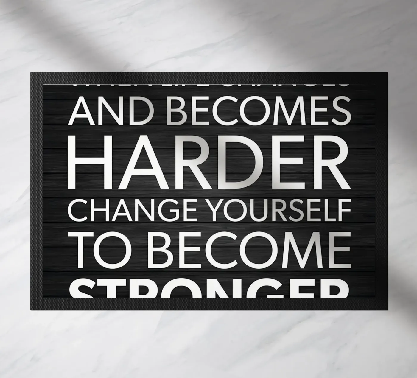 Put In The Work doormat by Aara