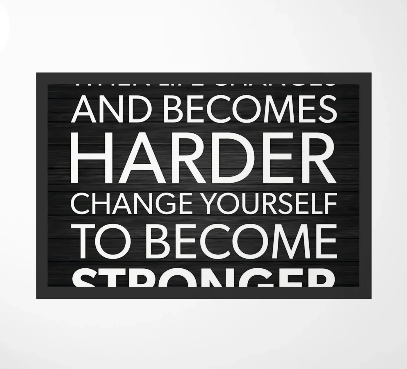 Put In The Work doormat by Aara