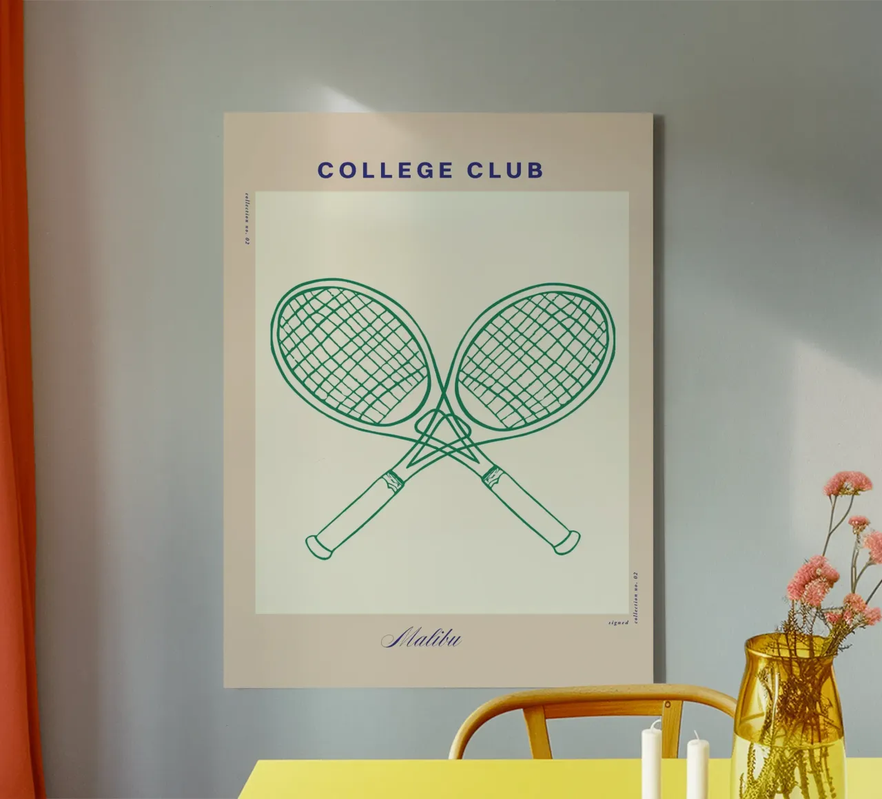 The Sunday Club No 09 tela con Cornice a cassetta da treechild