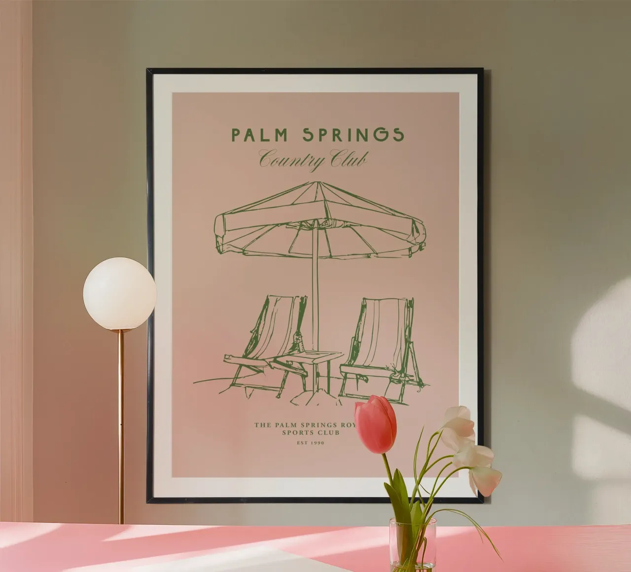 Palm Springs Club No 01 poster da treechild