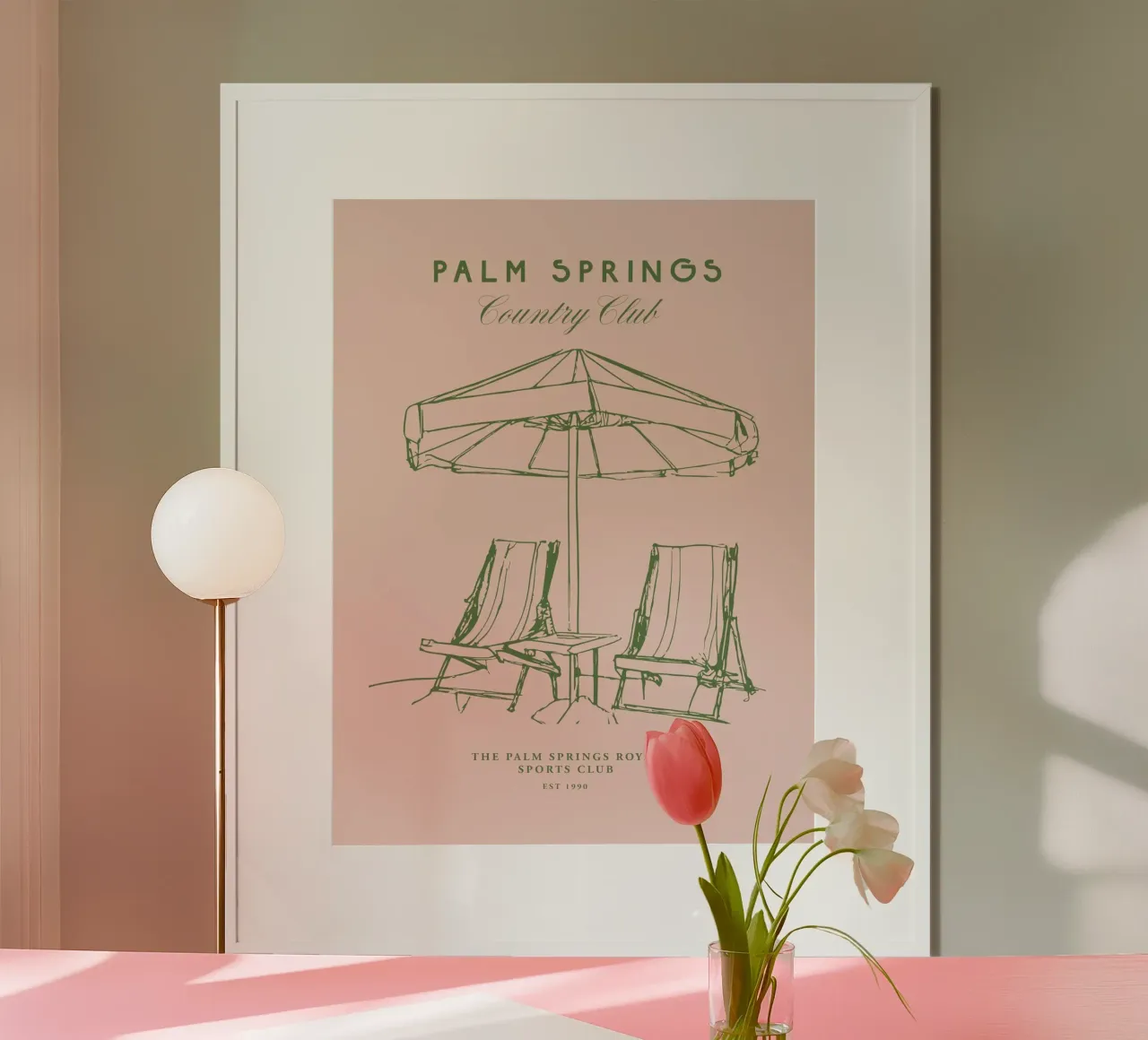 Palm Springs Club No 01 poster da treechild
