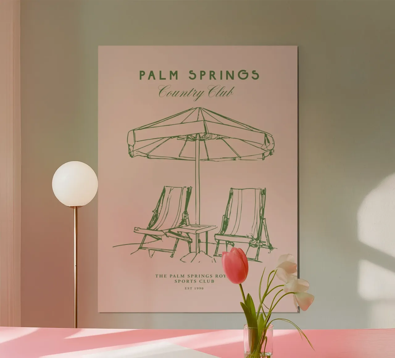 Palm Springs Club No 01 poster da treechild