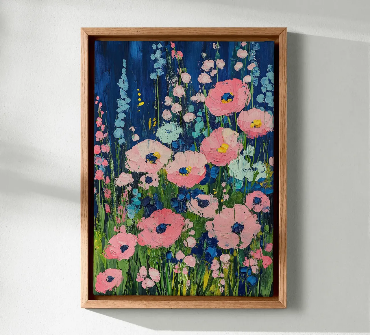 La saggezza silenziosa dei fiori tela con Cornice a cassetta da Nikis Art Studio