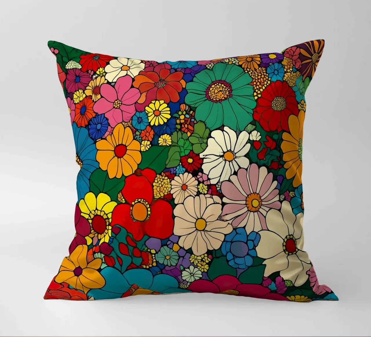 I fiori come specchio dell'anima cuscino da Nikis Art Studio
