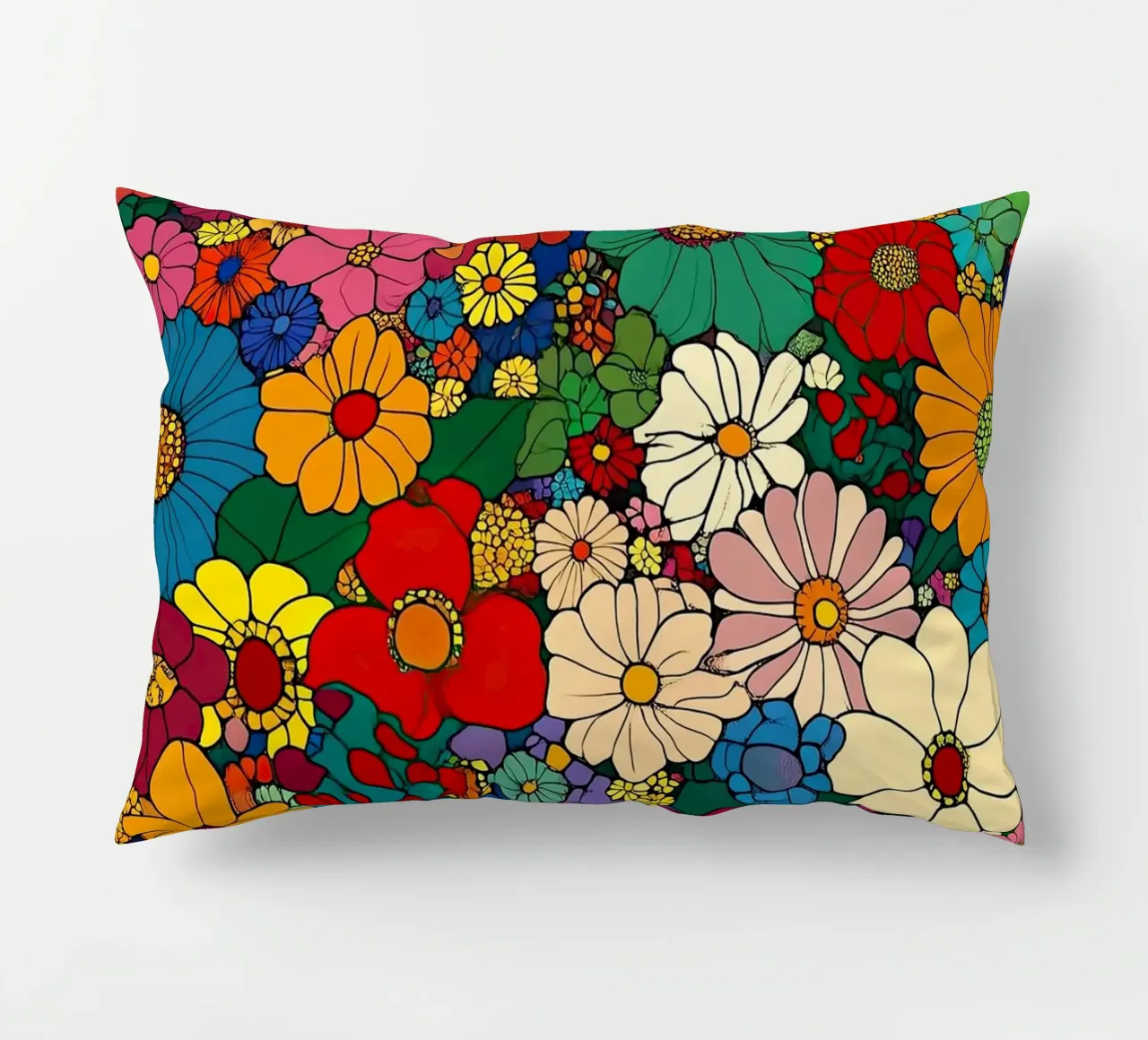 I fiori come specchio dell'anima cuscino da Nikis Art Studio