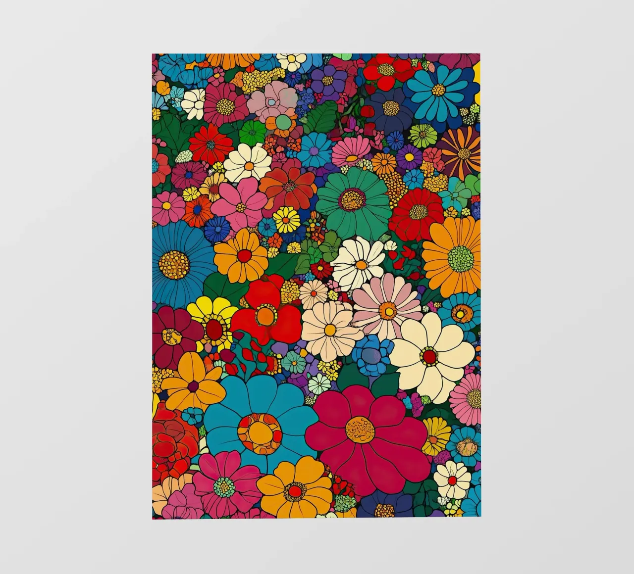 I fiori come specchio dell'anima telo in pvc da Nikis Art Studio