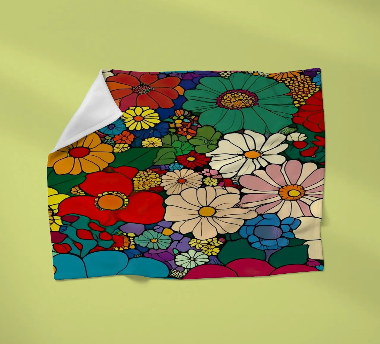 I fiori come specchio dell'anima coperta in pile da Nikis Art Studio