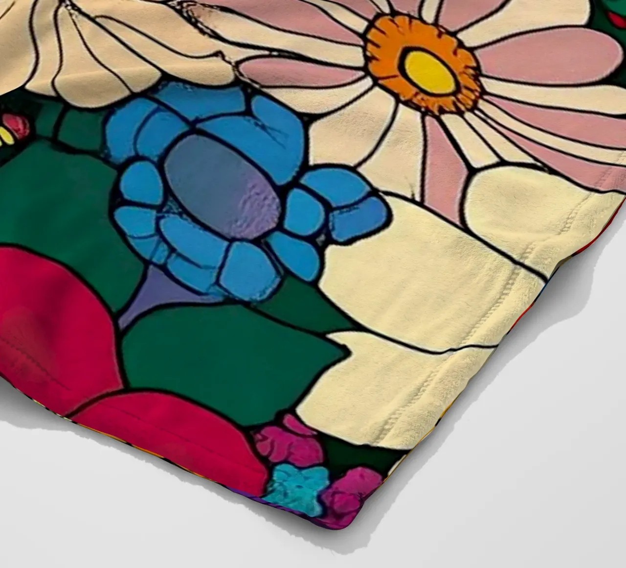 I fiori come specchio dell'anima coperta in pile da Nikis Art Studio
