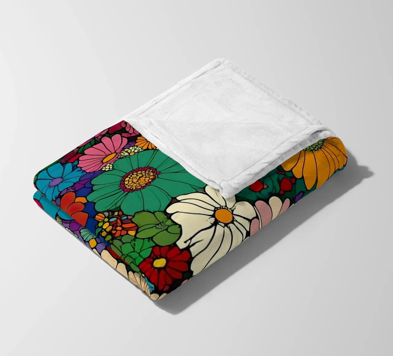 I fiori come specchio dell'anima coperta in pile da Nikis Art Studio
