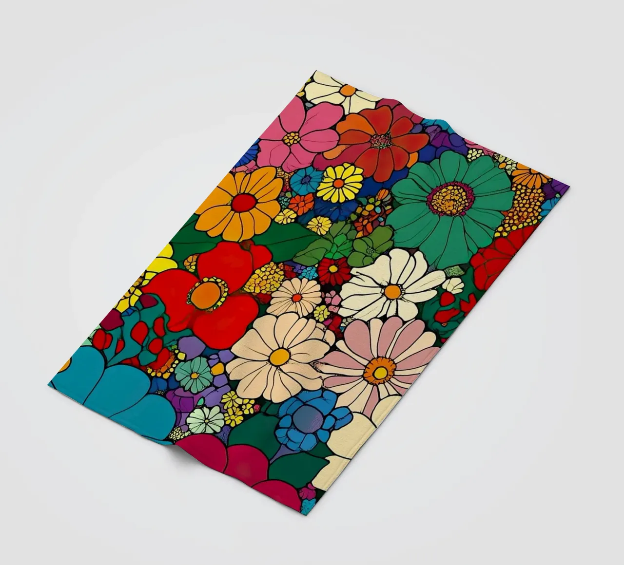 I fiori come specchio dell'anima coperta in pile da Nikis Art Studio