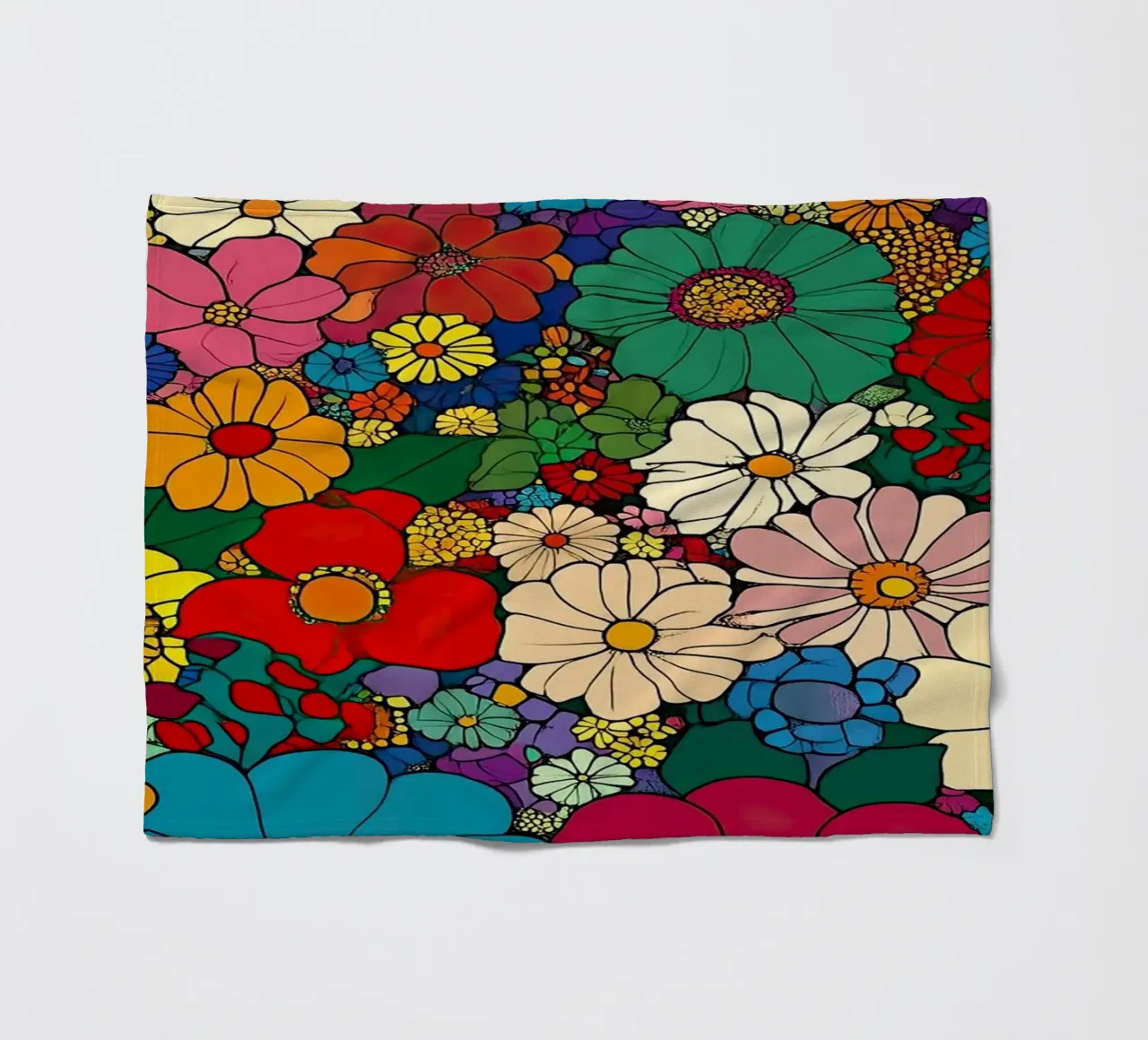 I fiori come specchio dell'anima coperta in pile da Nikis Art Studio