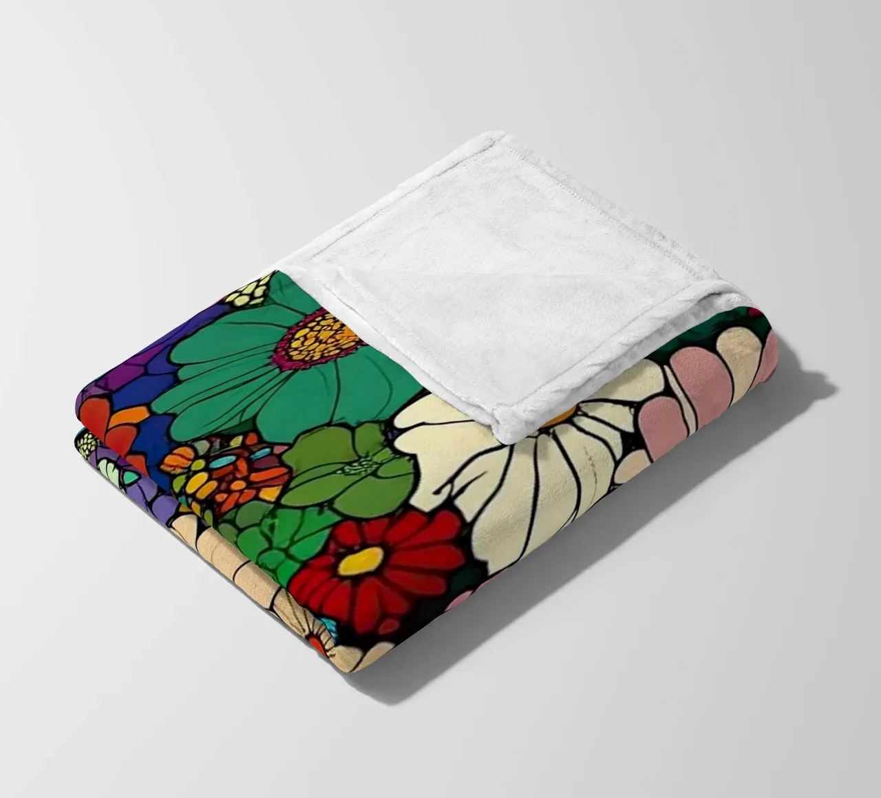 I fiori come specchio dell'anima coperta in pile da Nikis Art Studio