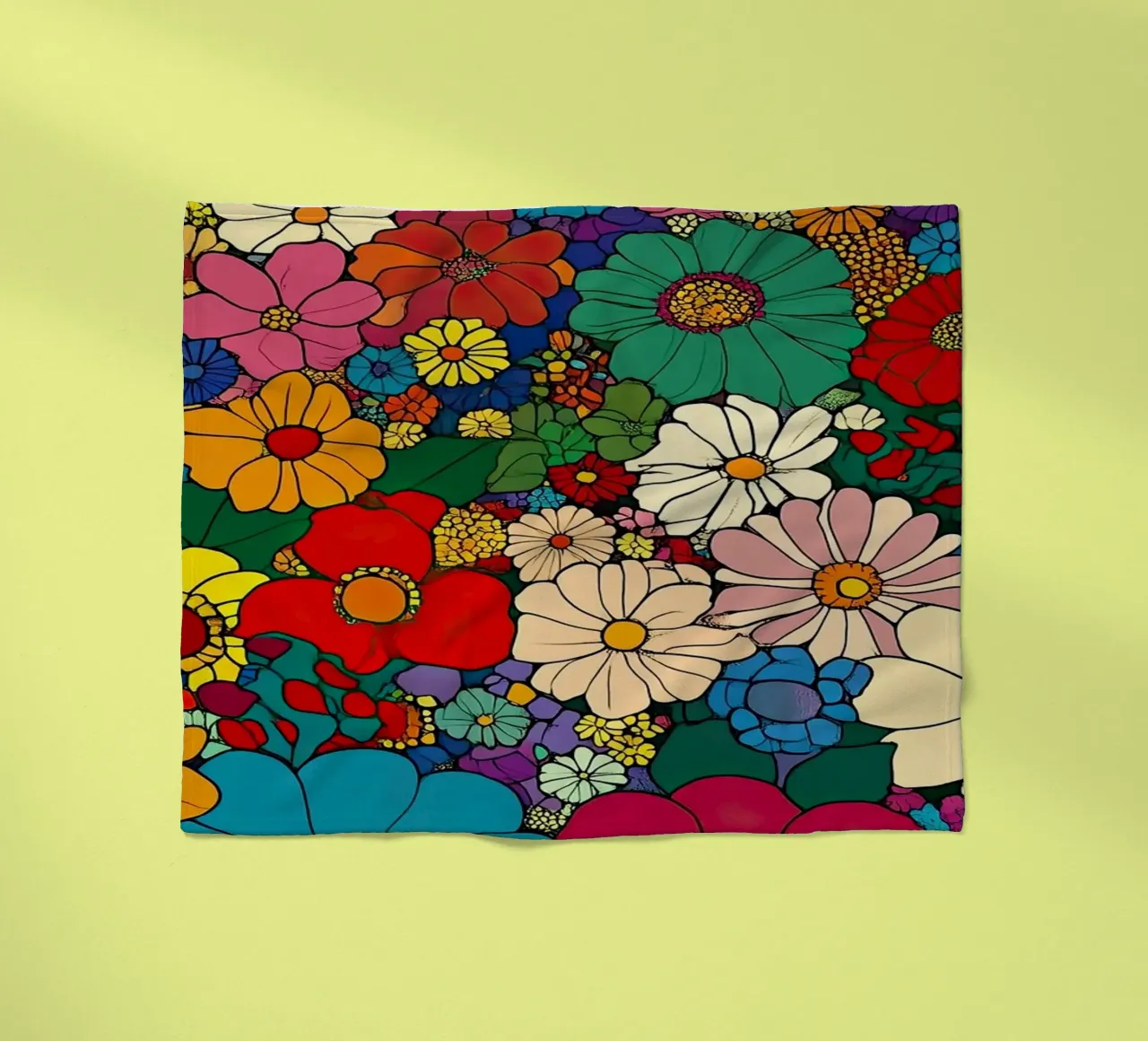 I fiori come specchio dell'anima coperta in pile da Nikis Art Studio