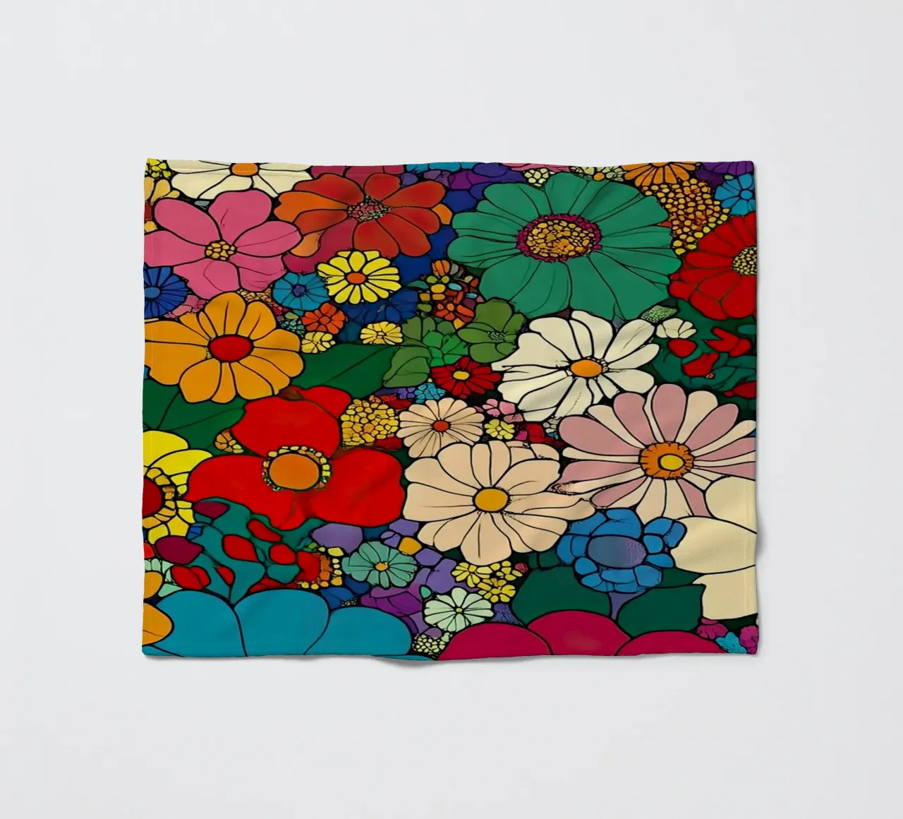 I fiori come specchio dell'anima coperta in pile da Nikis Art Studio