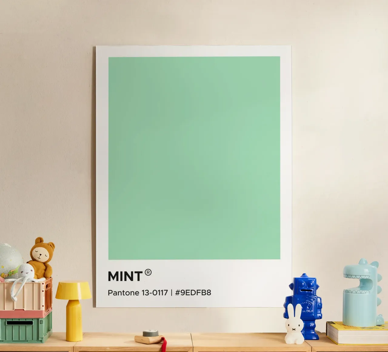 Menta Pantone plexiglass da Paigaam Studio