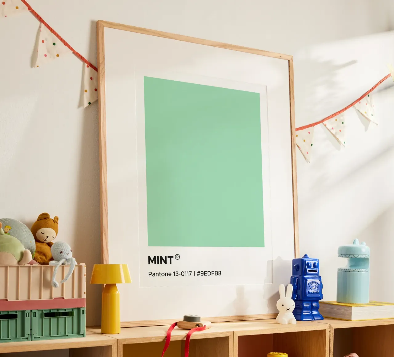 Menta Pantone poster da Paigaam Studio