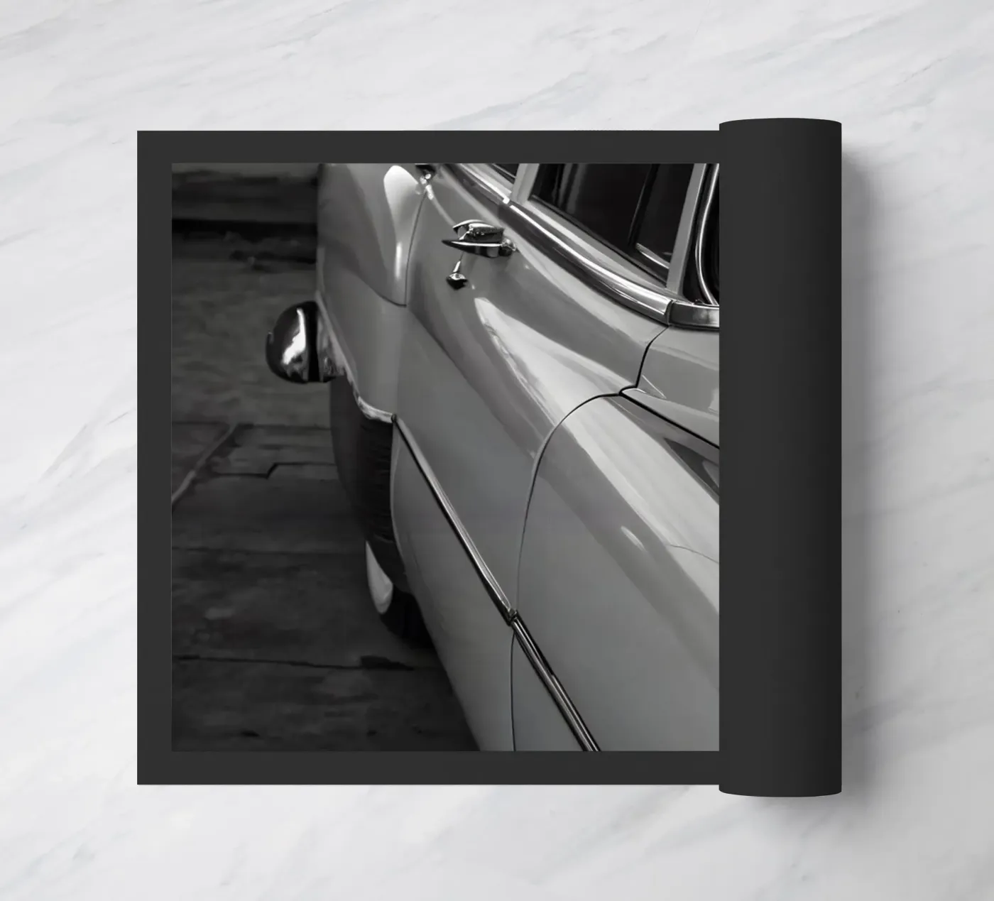 Monochrome Classic Cars Fußmatte von CAR EDITION