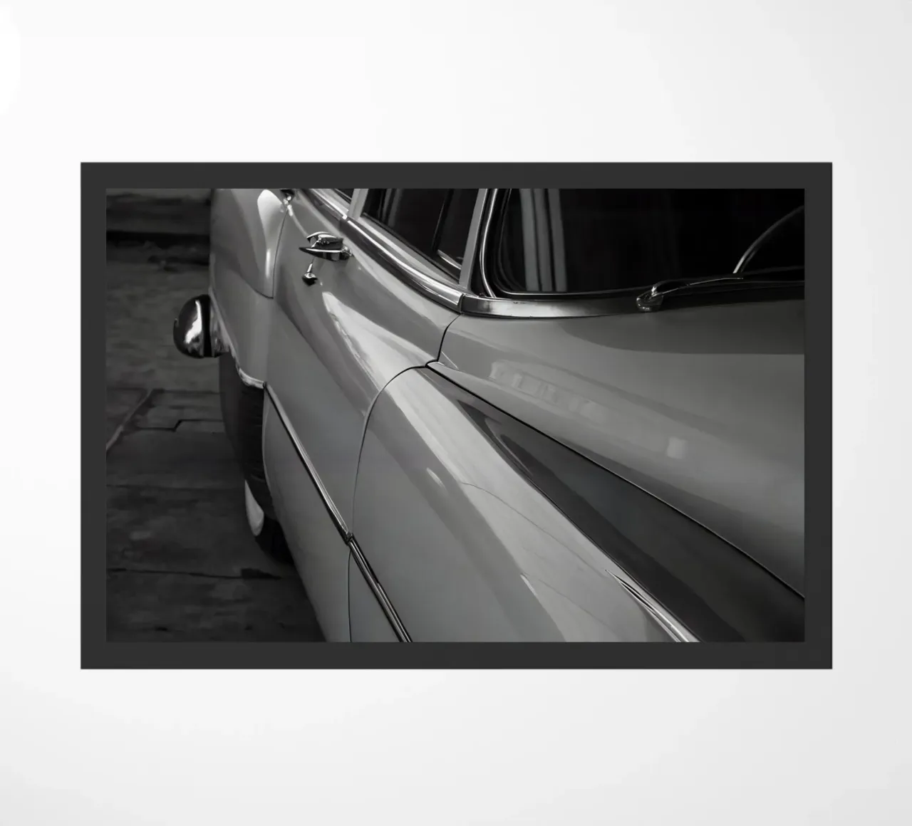 Monochrome Oldtimer Fußmatte von CAR EDITION