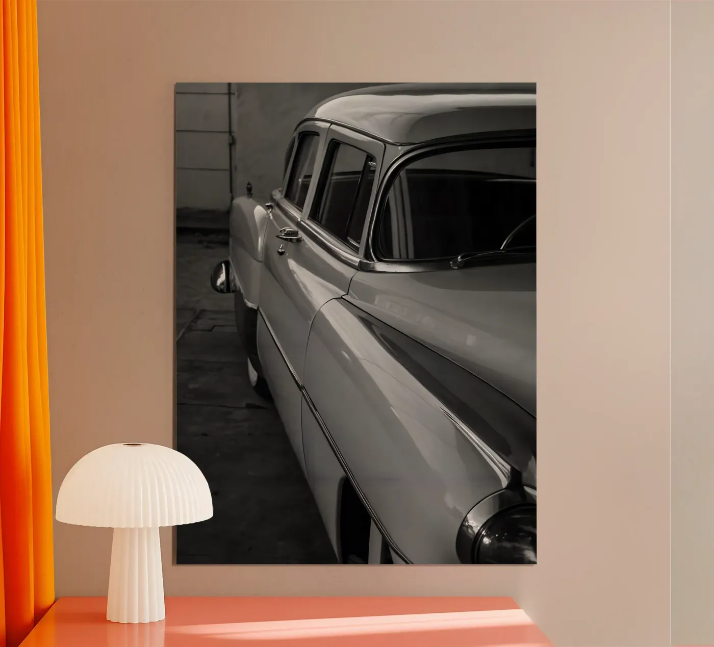 Monochrome Classic Cars Poster von CAR EDITION