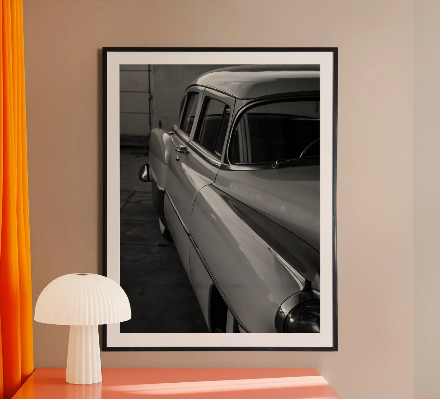 Monochrome Classic Cars Poster von CAR EDITION