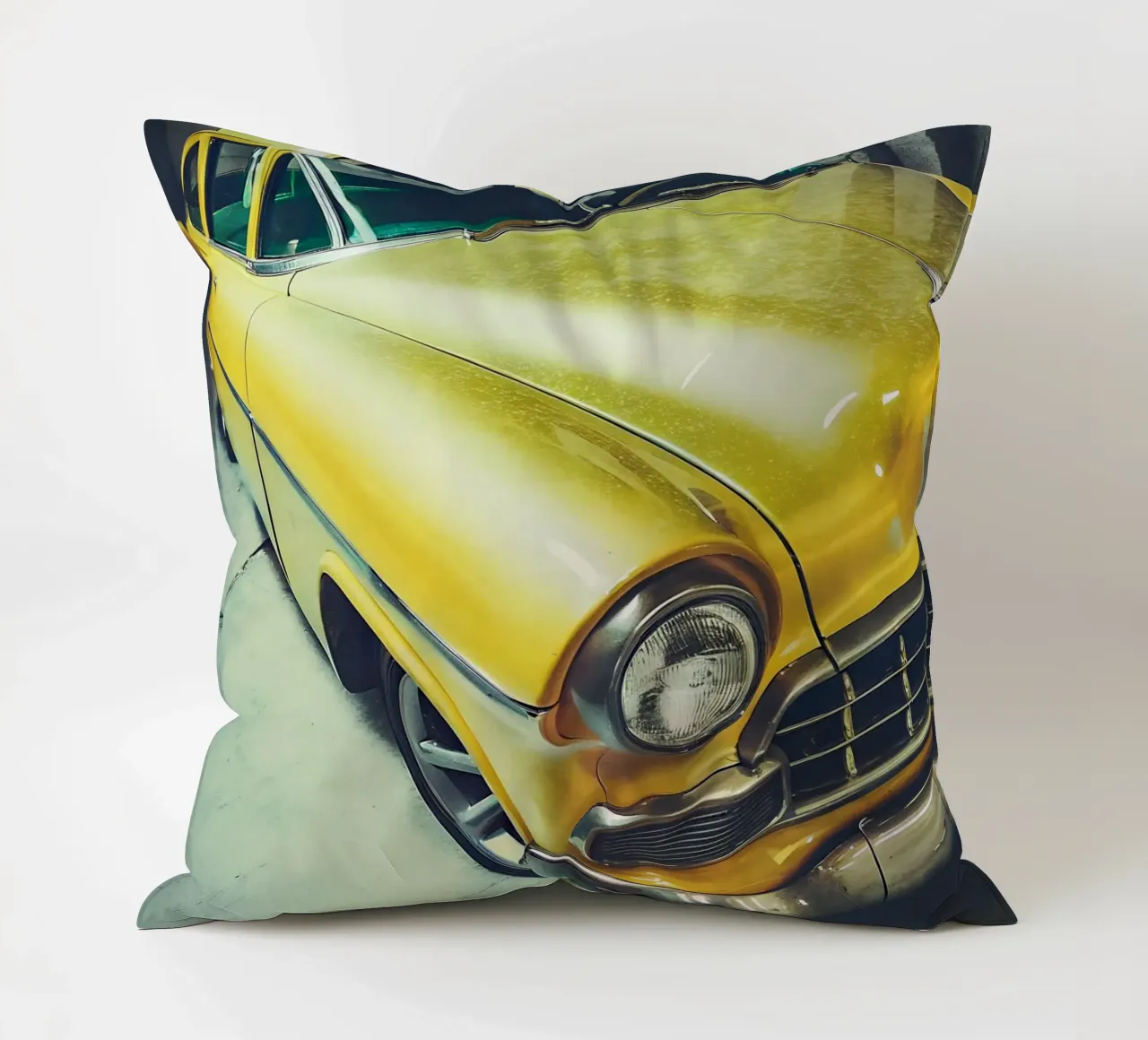 Auto d'epoca gialla cuscino da CAR EDITION