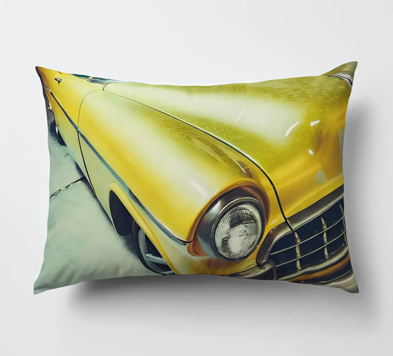 Auto d'epoca gialla cuscino da CAR EDITION